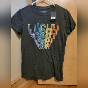 Women's Lucky brand light weight relaxed t shirt, size small